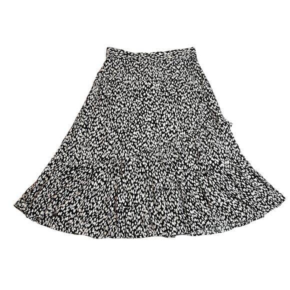 Talbots Animal Print Tiered Midi Skirt Size Small Lightweight **TINY FLAW** - Picture 1 of 10